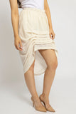 Stylish Pleated Tiered Look Skirt