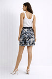 Monochrome Floral Mini Skirt