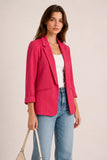 Pink Turn Up Cuff Blazer