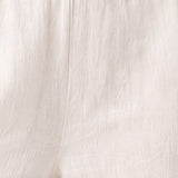 Wide Leg Linen Blend Trousers