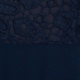 Lace Embroidered High Low Dress
