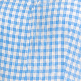 Gingham Asymmetric Midi Dress