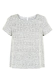 Textured Boucle Short-Sleeved Top