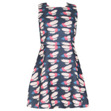 Feather Print Dress