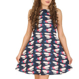 Feather Print Dress