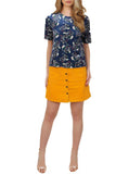 Statement Velvet Print Top
