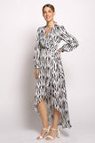 Full Sleeve Maxi Wrap Dress