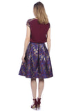 Brocade Sleeve Statement Blouse
