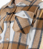 Check Brushed Shacket