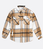 Check Brushed Shacket